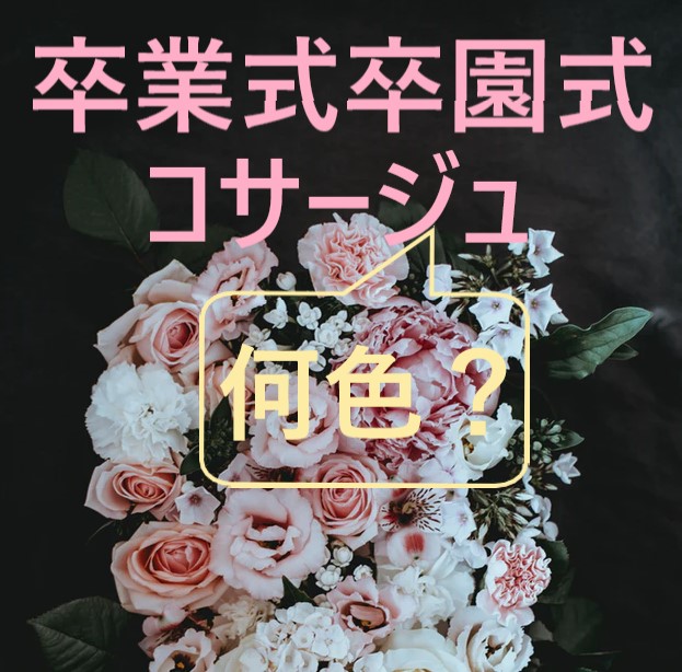 コサージュ卒業式卒園式の色は タブーな色は つけ方は